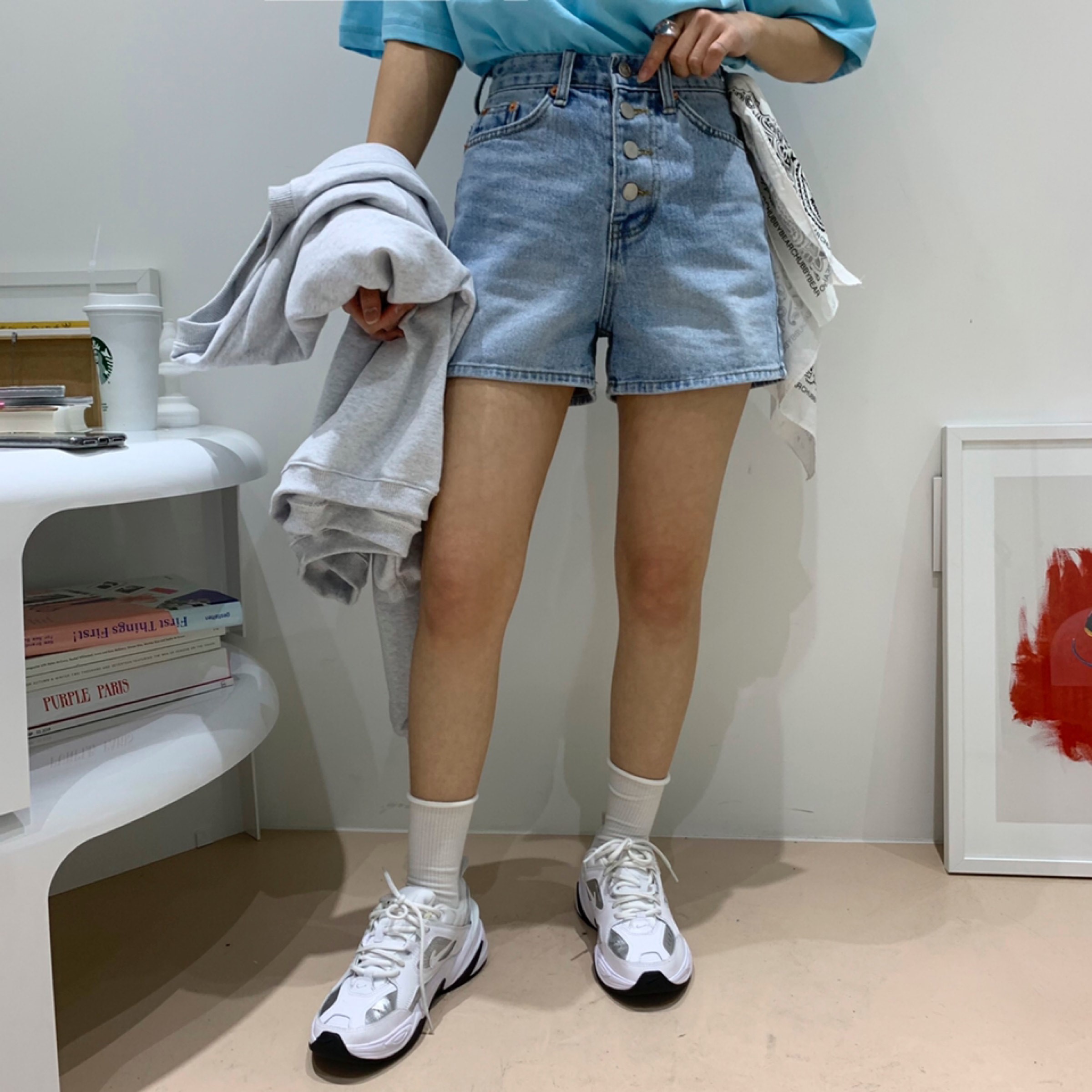 水洗蓝色