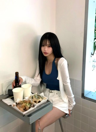 蓝色